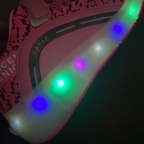 SDSPEED Kids Roller Skate Shoes pink Single Wheel Sport Sneaker LED size 5(37) - Picture 10 of 15